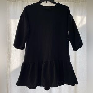 Forever21 Black Long Sleeve Mini Dress
